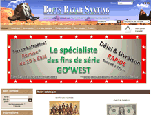 Tablet Screenshot of bootsbazarsantiag.com